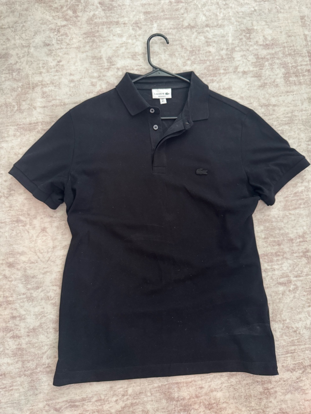 Lacoste Black Men's Short-Sleeve Polo